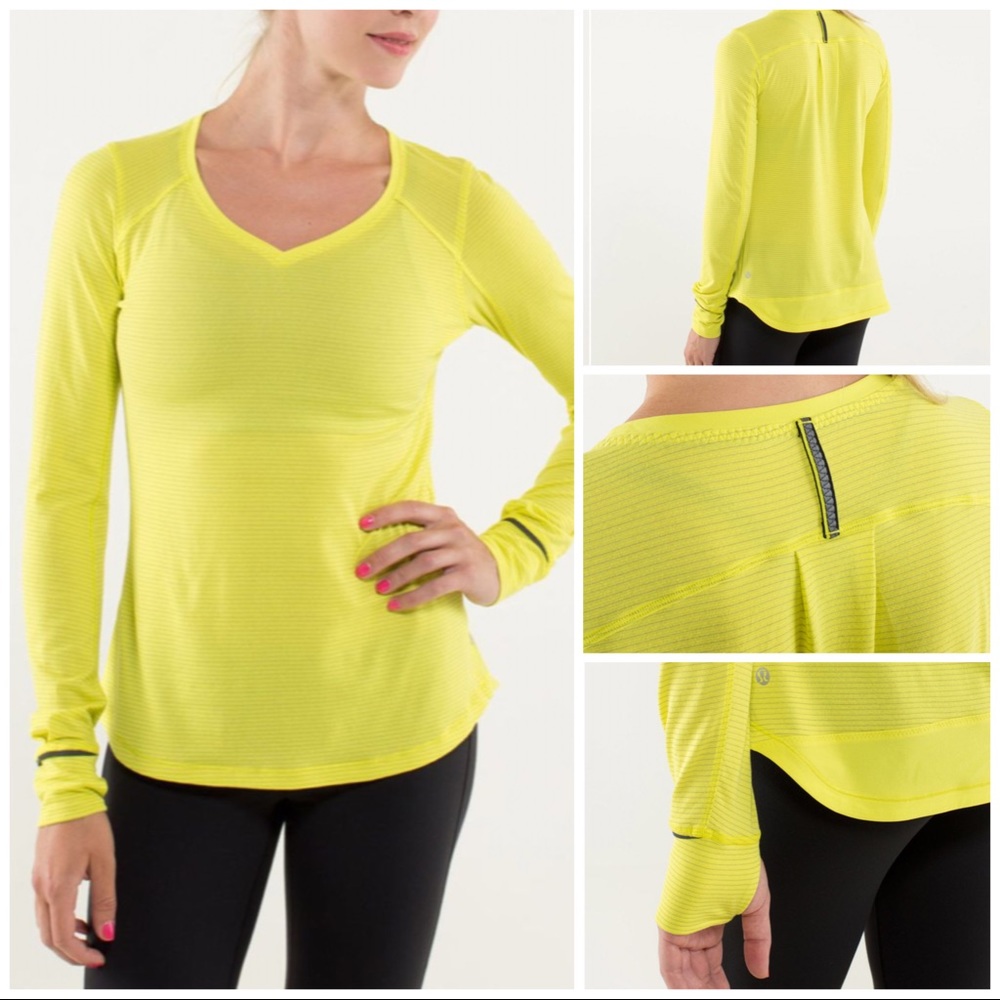 Lululemon race me long sleeve Sz 6